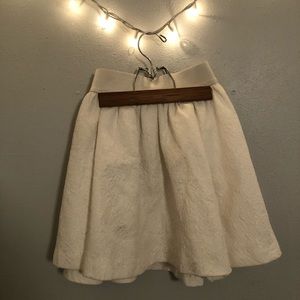 White skater skirt